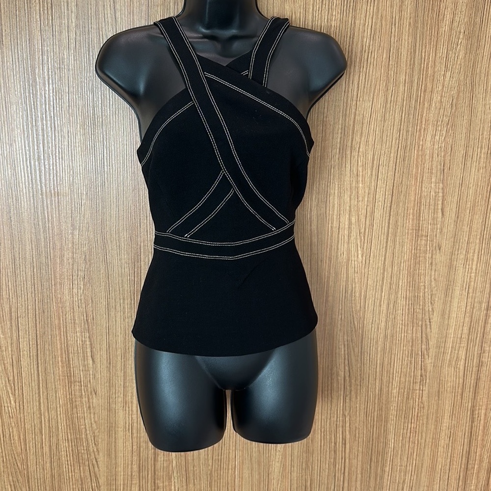 BCBG Max Azria Janelle B2717 Black Top Small